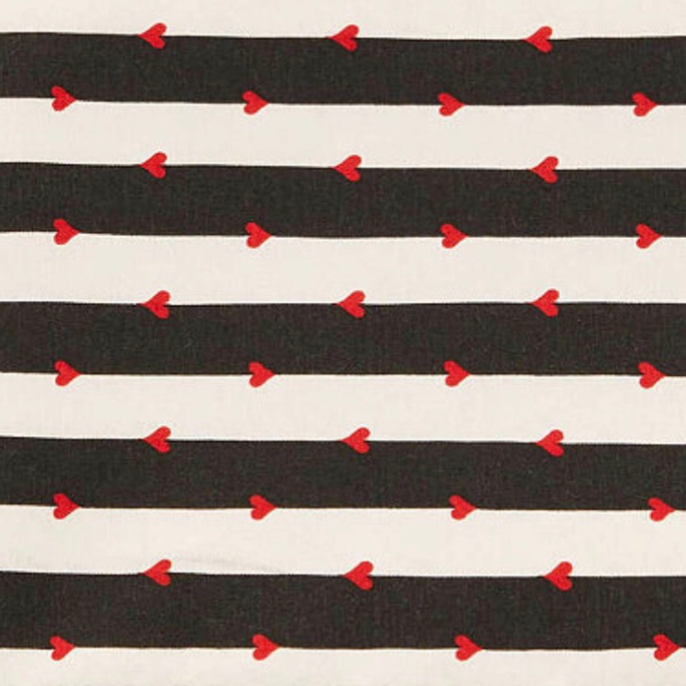 Betsey Johnson Wonderland Stripe Heart KING Sheets - Picture 5 of 8